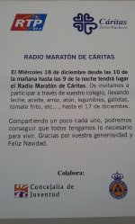 RADIO MARATHON A BENEFICIO DE CÁRITAS